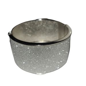 Vintage 5" Metal Sparkle Bangle Bracelet Lot 8